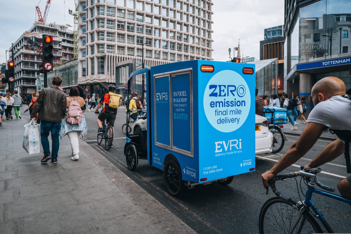 Evri is investing  £19 million to fast-track the rollout of electric cargo bikes and electric vehicles (EVs) to deliver parcels and reduce emissions.