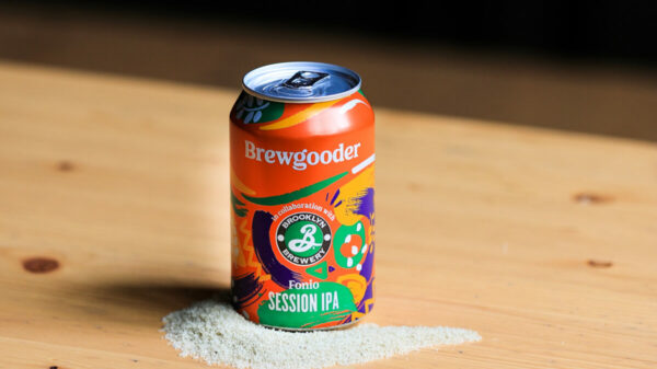 Image of a can of Brewgooders sustainable beer. sessionable new IPA using the West African 'super-grain' FONIO.