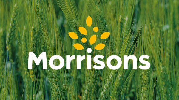 Morrisons logo against grass