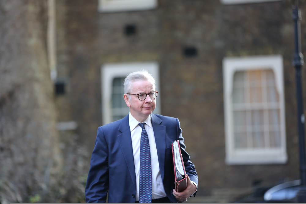 Michael Gove arrives at Downing Street for cabinet meeting.