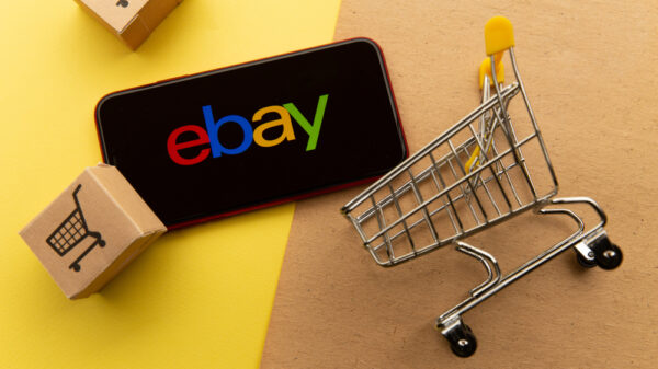 Ebay logo on iPhone display