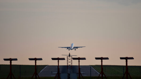 plane taking off from Bristol Airport
