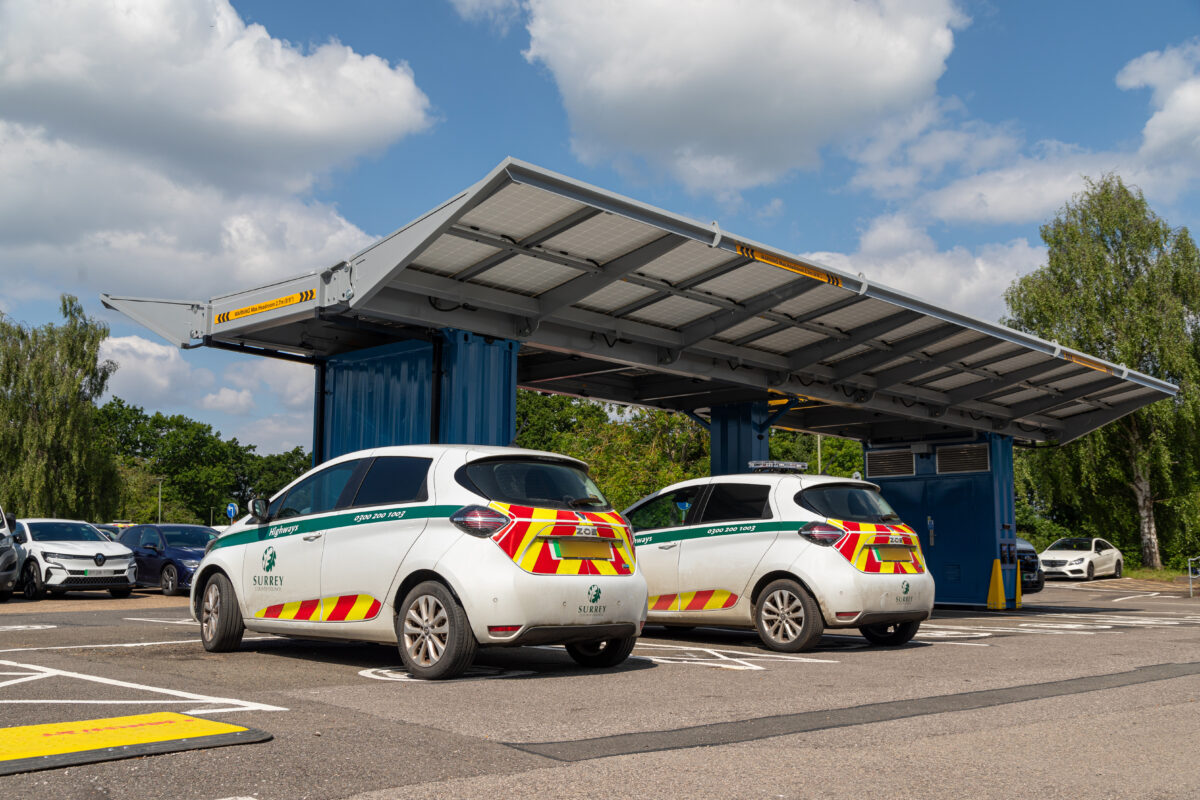 Surrey County Council (SCC) has become the second council in the UK to install a pop-up solar car park in order to charge its EV fleet.